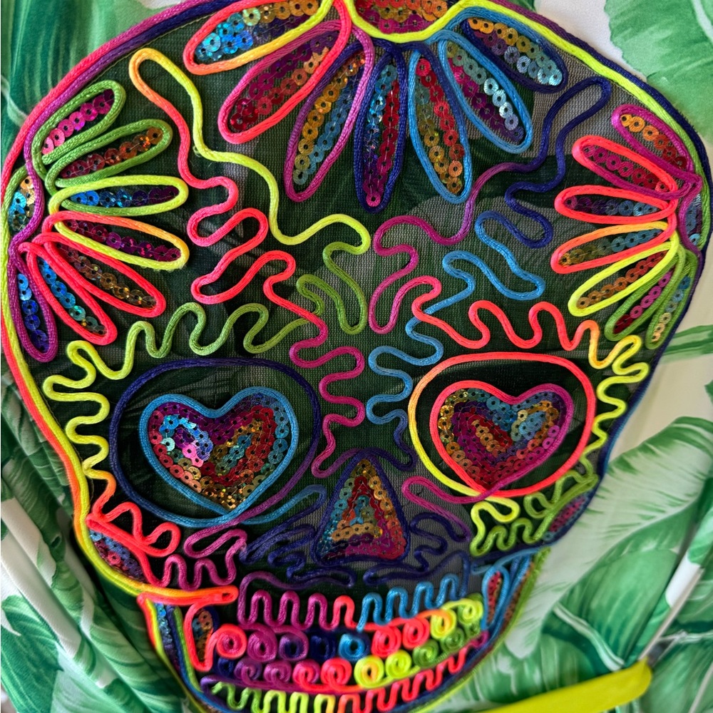Aromena swim cover up kimono cashmere sugar skull - Picture 5 of 9